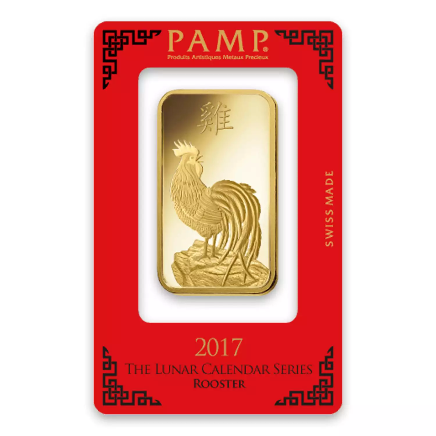 100g PAMP Gold Bar - Lunar Rooster (3)