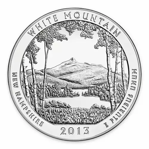 2013 5 oz Silver  America the Beautiful White Mountain National Park (2)