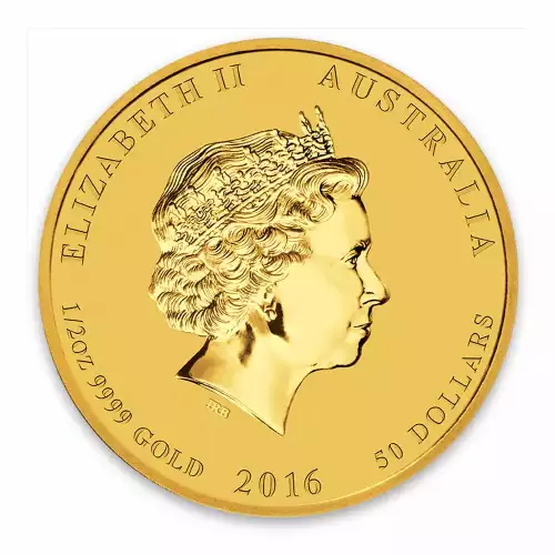 2016 1/2oz Australian Perth Mint Gold Lunar II: Year of the Monkey (2)