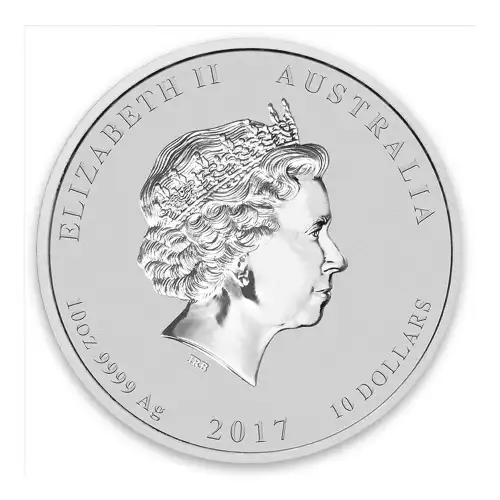 2017 10oz Australian Perth Mint Silver Lunar II: Year of the Rooster (2)