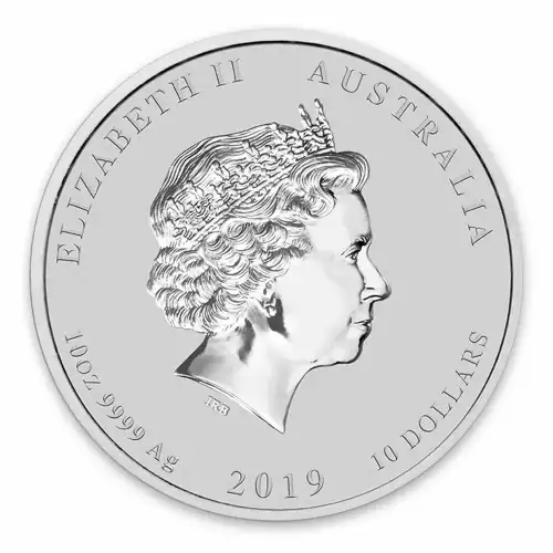 2019 10oz Australian Perth Mint Silver Lunar: Year of the Pig (3)