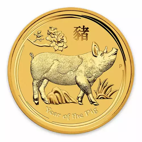 2019 1/20oz  Australian Perth Mint Gold Lunar Year of the Pig (2)