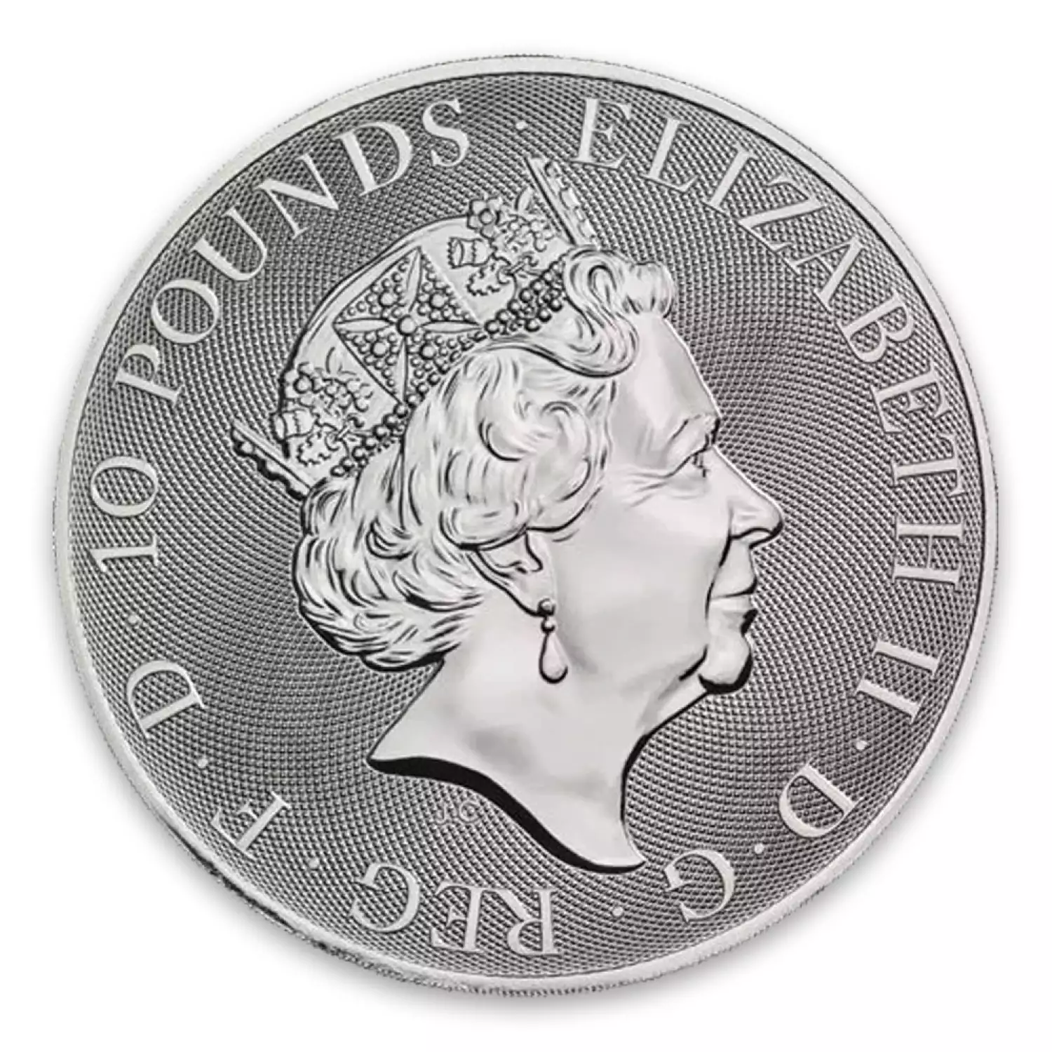 2020 10oz Britain Silver Queen's Beast : The Falcon of the Plantagenets (3)