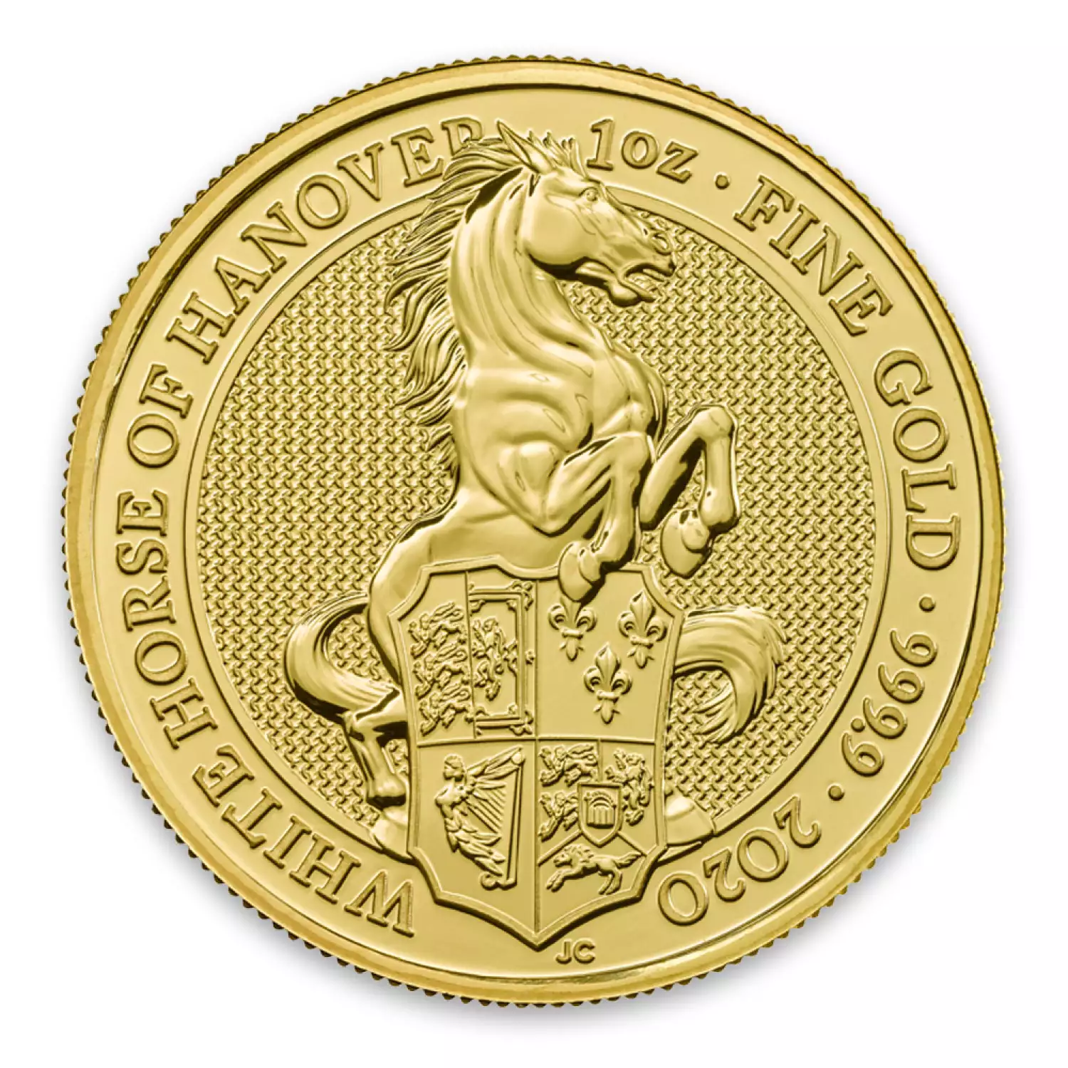 2020 1oz Gold Britain Queen's Beast - The White Horse of Hanover (2)