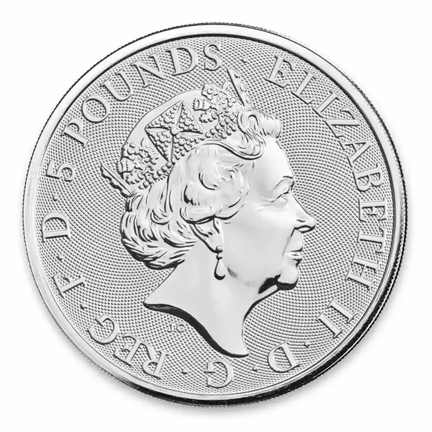 2020 2oz Britain Silver Queen's Beast: The White Lion of Mortimer (3)