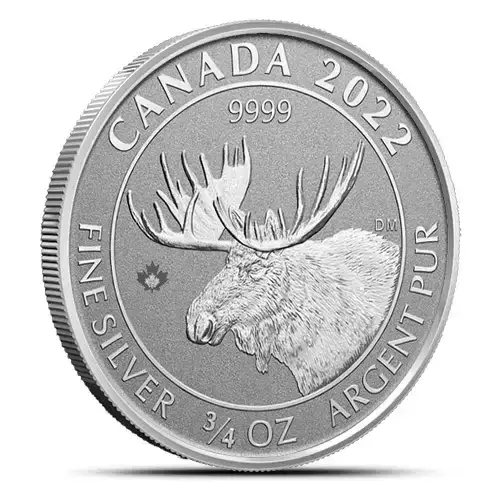 2022 Canada Moose 3/4 ozt Reverse Proof Silver Coin (2)