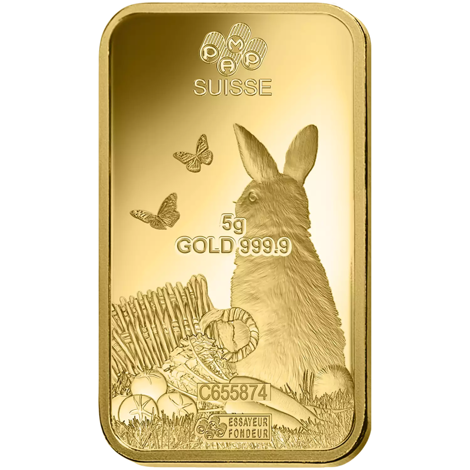 2023 5g PAMP Gold Year Of The Rabbit bar (5)