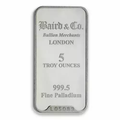 5oz Baird & Co Palladium Minted Bar (2)