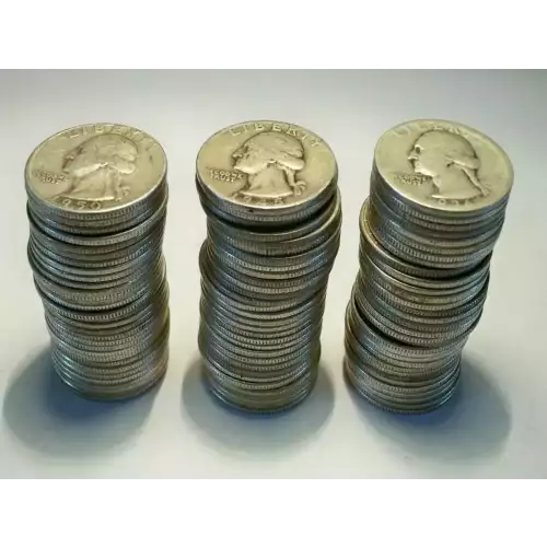 90% Silver Quarters Pre-1965 $1 Face Value