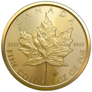 Any Year Gold Canadian Maple Leaf